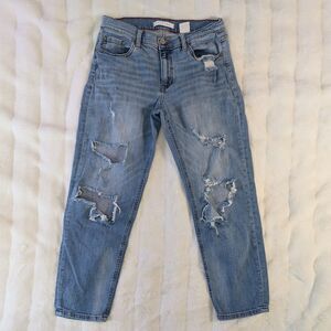 Eunina Frankie Distressed & Destroyed Relaxed Girlfriend Fit Jeans